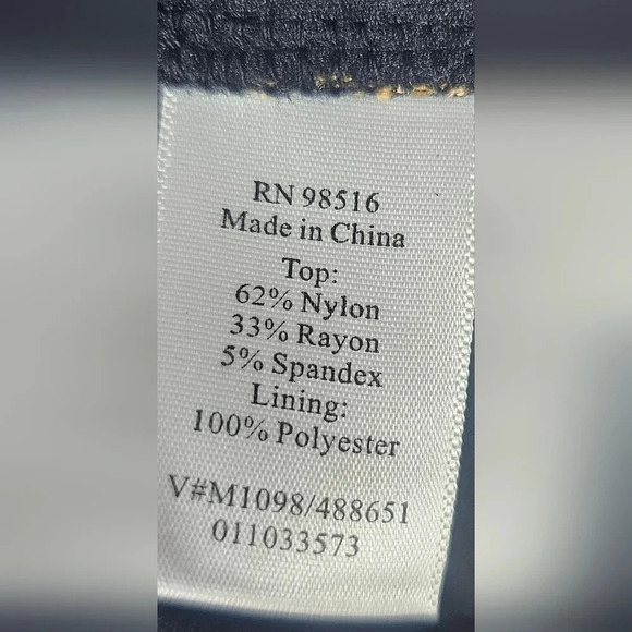 Coldwater Creek Womens Sz Small Gold Black Lace Overlay Floral Surplice Blouse - Picture 11 of 16